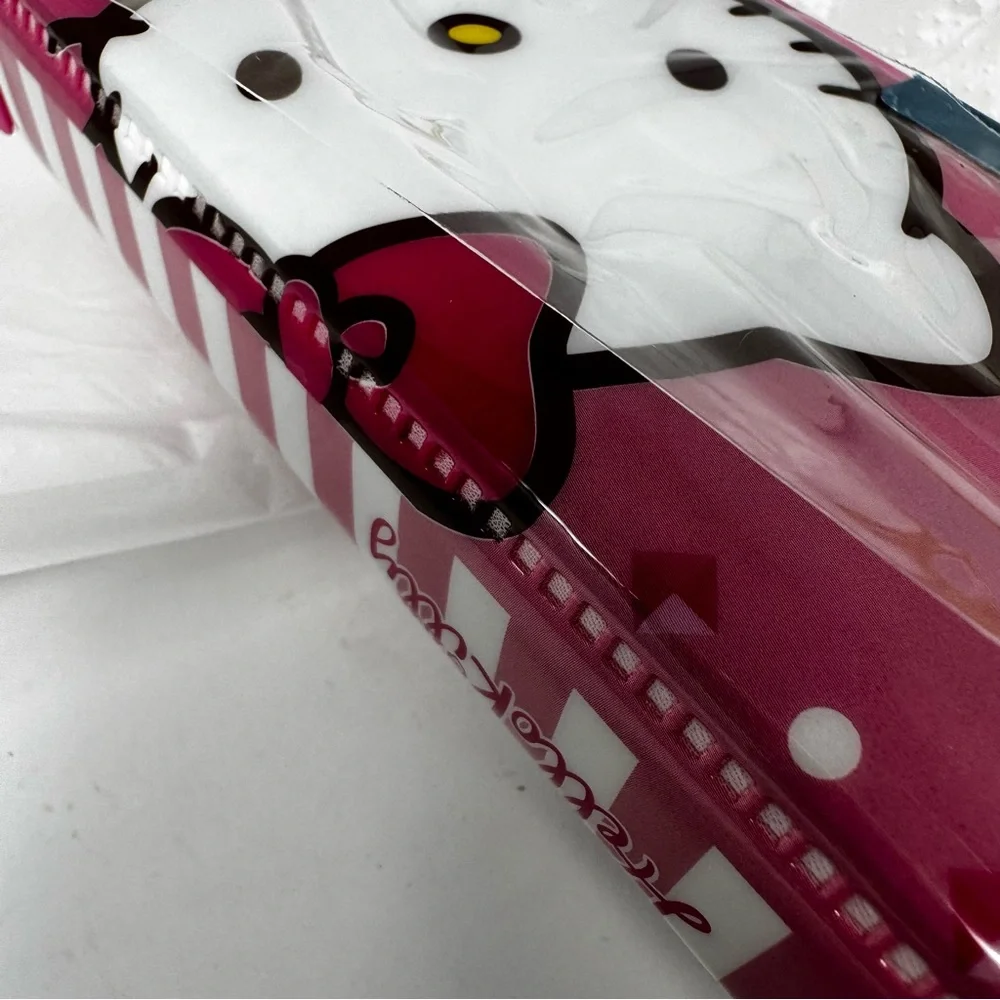NEW 2013 Sanrio Double Sided Magnetic Hello Kitty Pencil Case Purple Vinyl NEW
